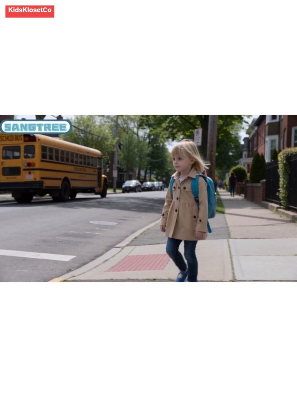 Girls Waterproof Trench Coat Hooded Rain Jacket Long Sleeve - Picture 6 of 6